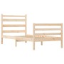 Estructura de cama de madera maciza de pino 90x200 cm de vidaXL, Camas y somieres - Ref: Foro24-3103698, Precio: 89,52 €, Des...