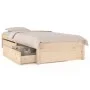 Estructura de cama con cajones 90x200 cm de vidaXL, Camas y somieres - Ref: Foro24-3103463, Precio: 167,34 €, Descuento: %