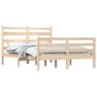 Estructura de cama madera maciza de pino 120x200 cm de vidaXL, Camas y somieres - Ref: Foro24-3103708, Precio: 112,06 €, Desc...