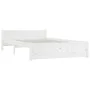 White bed frame with drawers 150x200 cm by vidaXL, Beds and slatted bases - Ref: Foro24-3103565, Price: 265,18 €, Discount: %