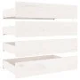 White bed frame with drawers 150x200 cm by vidaXL, Beds and slatted bases - Ref: Foro24-3103565, Price: 265,18 €, Discount: %