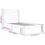 Estructura de cama de madera maciza de pino 90x200 cm de vidaXL, Camas y somieres - Ref: Foro24-3103633, Precio: 80,43 €, Des...