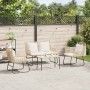 Conjunto de Muebles de Jardín con cojín 4 pcs Negro y Antracita en Conjuntos de jardín | Comprar online en Foru.es