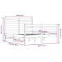Estructura de cama de madera maciza de pino 160x200 cm de vidaXL, Camas y somieres - Ref: Foro24-3103723, Precio: 134,23 €, D...