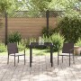 Conjunto de Comedor de Jardín 3 pcs Marrón y Negro en Sillas de jardín | Comprar online en Foru.es