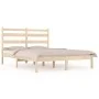 Solid pine wood bed frame 120x200 cm by vidaXL, Beds and slatted bases - Ref: Foro24-3103643, Price: 105,74 €, Discount: %