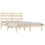 Solid pine wood bed frame 120x200 cm by vidaXL, Beds and slatted bases - Ref: Foro24-3103643, Price: 105,74 €, Discount: %