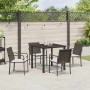 Conjunto de Comedor de Jardín 5 pcs Marrón Poliratán en Sillas de jardín | Comprar online en Foru.es