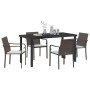 Conjunto de Comedor de Jardín 5 pcs Marrón y Negro en Sillas de jardín | Comprar online en Foru.es