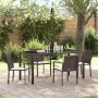 Conjunto de Comedor de Jardín 5 pcs Marrón y Negro en Sillas de jardín | Comprar online en Foru.es
