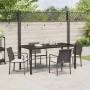 Conjunto de Comedor de Jardín 5 pcs Marrón y Negro en Sillas de jardín | Comprar online en Foru.es