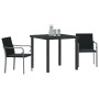 Conjunto de Comedor de Jardín 3 pcs Negro y Gris en Sillas de jardín | Comprar online en Foru.es