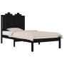Estructura de cama madera maciza de pino negra 100x200 cm de vidaXL, Camas y somieres - Ref: Foro24-3103772, Precio: 133,66 €...