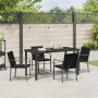 Conjunto de Comedor de Jardín 5 pcs Negro y Gris en Sillas de jardín | Comprar online en Foru.es
