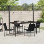 Conjunto de Comedor de Jardín 5 pcs Negro Poliratán en Sillas de jardín | Comprar online en Foru.es
