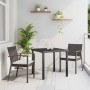 Conjunto de Comedor de Jardín 3 pcs Marrón y Negro en Sillas de jardín | Comprar online en Foru.es