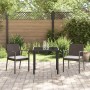 Conjunto de Comedor de Jardín 3 pcs Marrón y Negro en Sillas de jardín | Comprar online en Foru.es
