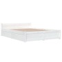 Estructura de cama con cajones blanco 120x200 cm de vidaXL, Camas y somieres - Ref: Foro24-3103555, Precio: 261,61 €, Descuen...