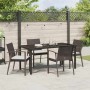 Conjunto de Comedor de Jardín 5 pcs Marrón y Negro en Sillas de jardín | Comprar online en Foru.es