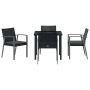 Conjunto de Comedor de Jardín 5 pcs Negro y Gris en Sillas de jardín | Comprar online en Foru.es