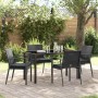Conjunto de Comedor de Jardín 5 pcs Negro y Gris en Sillas de jardín | Comprar online en Foru.es