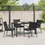 Conjunto de Comedor de Jardín 5 pcs Negro y Gris en Sillas de jardín | Comprar online en Foru.es