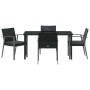 Conjunto de Comedor de Jardín 5 pcs Negro y Gris en Sillas de jardín | Comprar online en Foru.es
