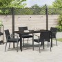 Conjunto de Comedor de Jardín 5 pcs Negro y Gris en Sillas de jardín | Comprar online en Foru.es