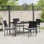 Conjunto de Comedor de Jardín 5 pcs Negro y Gris Claro en Sillas de jardín | Comprar online en Foru.es