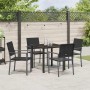 Conjunto de Comedor de Jardín 5 pcs Negro Ratán sintético en Sillas de jardín | Comprar online en Foru.es
