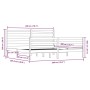 Estructura de cama de madera maciza de pino negra 200x200 cm de vidaXL, Camas y somieres - Ref: Foro24-3103737, Precio: 169,6...