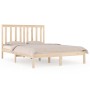 Estructura de cama madera maciza de pino 120x200 cm de vidaXL, Camas y somieres - Ref: Foro24-3103838, Precio: 111,42 €, Desc...