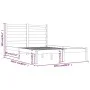 Solid pine wood bed frame 200x200 cm by vidaXL, Beds and slatted bases - Ref: Foro24-3103668, Price: 123,54 €, Discount: %