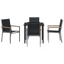 Conjunto de Comedor de Jardín 5 pcs Negro en Sillas de jardín | Comprar online en Foru.es