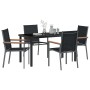 Conjunto de Comedor de Jardín 5 pcs Negro en Sillas de jardín | Comprar online en Foru.es