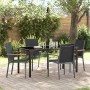 Conjunto de Comedor de Jardín 5 pcs Negro en Sillas de jardín | Comprar online en Foru.es