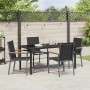 Conjunto de Comedor de Jardín 5 pcs Negro en Sillas de jardín | Comprar online en Foru.es