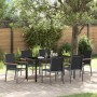 Conjunto de Comedor de Jardín 7 pcs Negro en Sillas de jardín | Comprar online en Foru.es