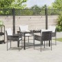 Conjunto de Comedor de Jardín 5 pcs Marrón Poliratán en Sillas de jardín | Comprar online en Foru.es