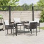 Conjunto de Comedor de Jardín 5 pcs Marrón y Negro en Sillas de jardín | Comprar online en Foru.es