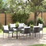 Conjunto de Comedor de Jardín 7 pcs Marrón y Negro en Sillas de jardín | Comprar online en Foru.es