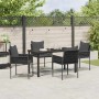 Conjunto de Comedor de Jardín 5 pcs Negro y Gris en Sillas de jardín | Comprar online en Foru.es