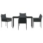 Conjunto de Comedor de Jardín 5 pcs Negro y Gris en Sillas de jardín | Comprar online en Foru.es