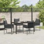 Conjunto de Comedor de Jardín 5 pcs Negro y Gris en Sillas de jardín | Comprar online en Foru.es