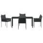 Conjunto de Comedor de Jardín 5 pcs Negro y Gris en Sillas de jardín | Comprar online en Foru.es