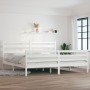 Estructura de cama madera maciza de pino blanco 200x200 cm de vidaXL, Camas y somieres - Ref: Foro24-3103734, Precio: 152,36 ...