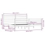 Estructura de cama madera maciza de pino blanco 200x200 cm de vidaXL, Camas y somieres - Ref: Foro24-3103734, Precio: 152,36 ...