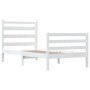 Estructura de cama madera maciza de pino blanco 100x200 cm de vidaXL, Camas y somieres - Ref: Foro24-3103704, Precio: 112,92 ...