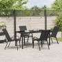 Conjunto de Comedor de Jardín 5 pcs Negro en Sillas de jardín | Comprar online en Foru.es