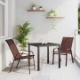 Conjunto de Comedor de Jardín 3 pcs Marrón y Negro en Sillas de jardín | Comprar online en Foru.es